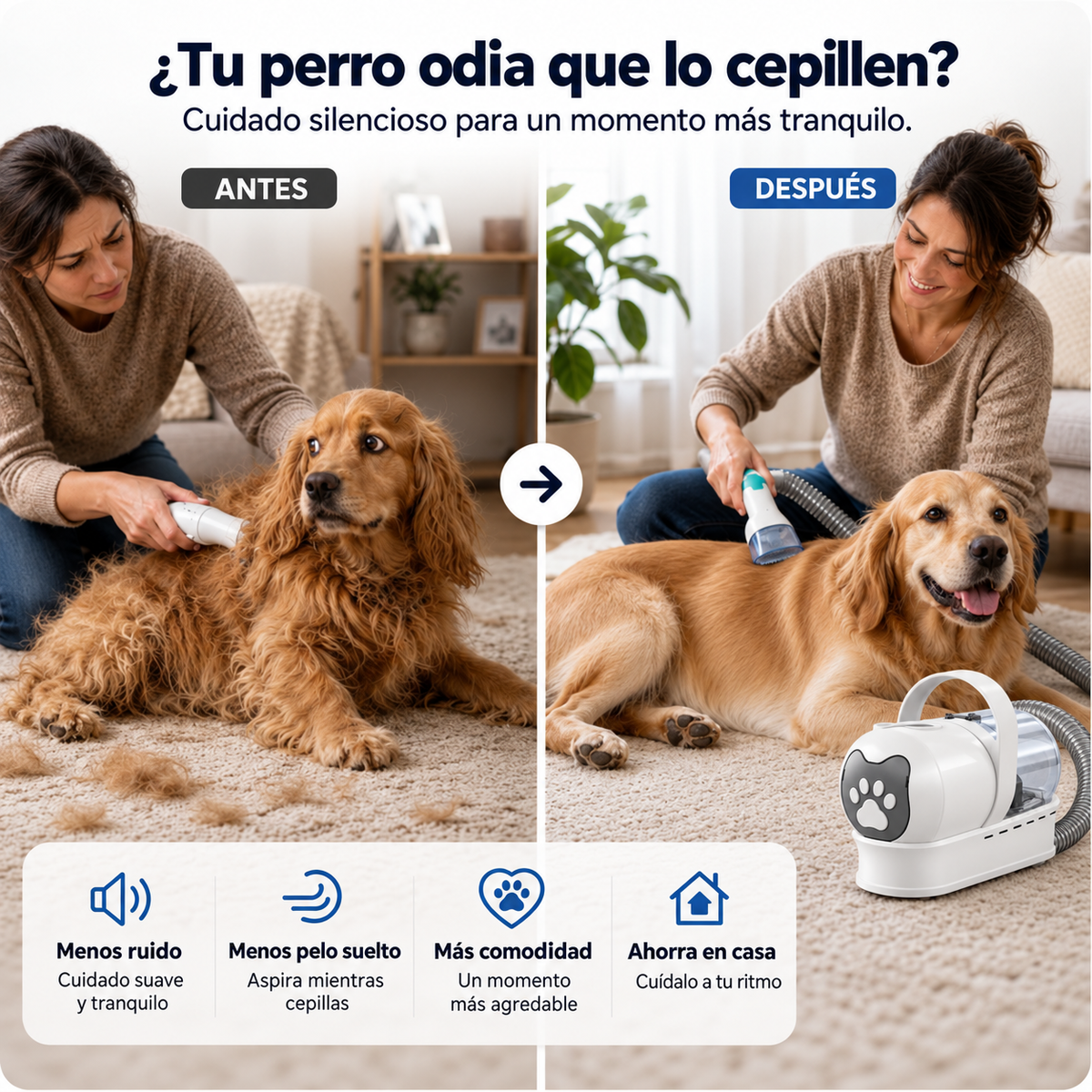 Kit de aseo 7 en 1 que aspira el pelo